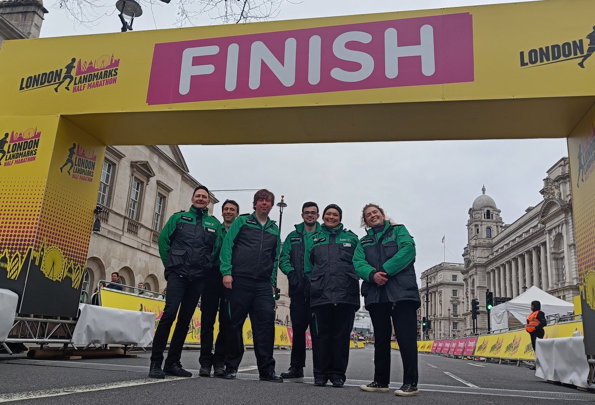 SJALondonBridge's tweet photo. Our London Bridge and Bankside unit are providing First Aid cover at the @LLHalf Finish Line Treatment Centre today.

Good luck to all of the race participants. #MySJADay https://t.co/UOYWP8AYPj