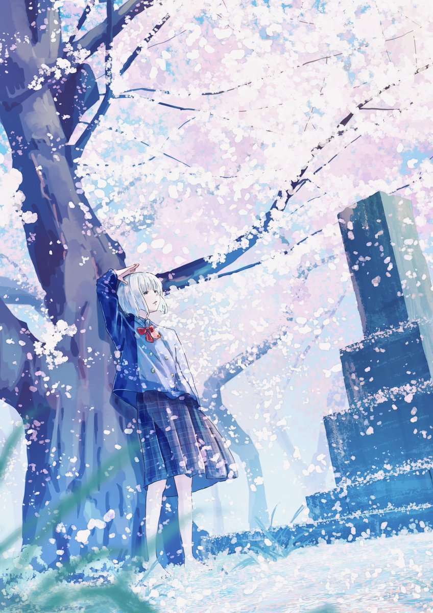 「桜の樹の下には 」|熊谷のののイラスト
