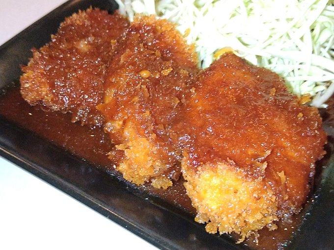 味噌とりカツ(゜д゜)ウマー! 温玉乗せたい! 御飯に乗せたい! 