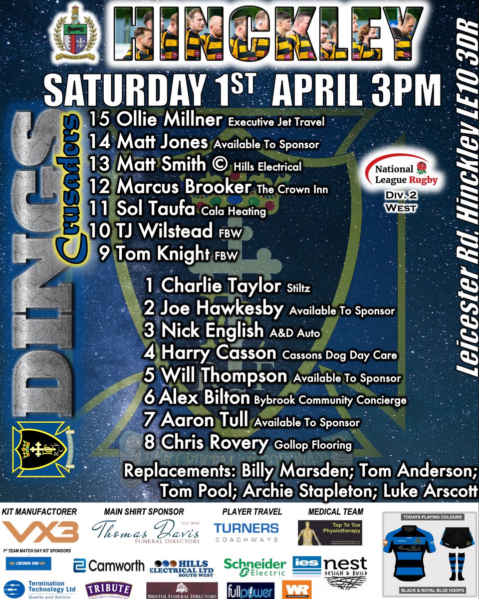 Few🐻in mix for <a href="/DingsCrusaders/">Dings Crusaders</a> in tight win on road at Hinckley &amp; I know he is leaving🐻at end of season, but glad to see <a href="/TomWilstead/">Tom Wilstead</a> doing his thing &amp; think headline in🏉Paper says it all really👏. 10pts from boot(2con,2pen)&amp; 73rd min pen in windy conditions for the win🔥💪😎