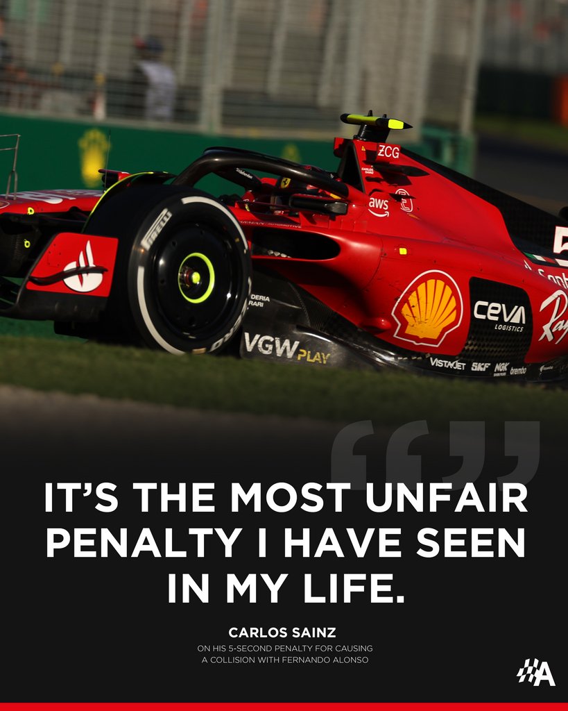 サインツにペナを付与すること自体は問題ない。
ただ、もしペナルティを付与するのであればリスタートのグリットを変える必要は無かった