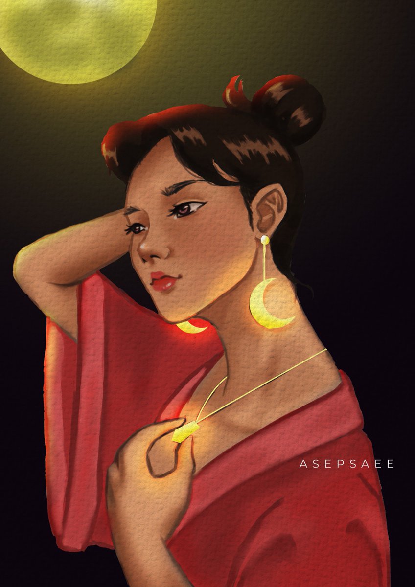 asepsaee's tweet photo. Bijoux de Lune 🌙

Inspired by @Bearbrickjia 
#artidn #art #ArtistOnTwitter #digitalpainting #portrait #lune #bijoux #adobephotoshop https://t.co/4ADeEipJMA