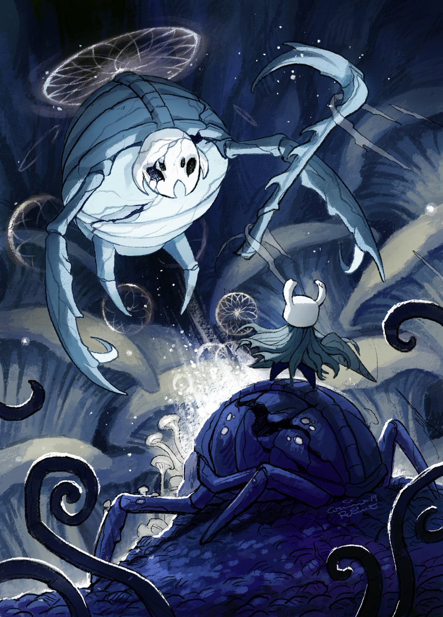 VideoArtGame's tweet photo. Fan art | Hollow Knight

Artist: @corinnedraws https://t.co/JvHk2ojnCG