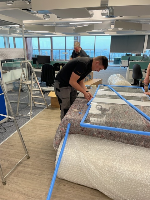 SecureMoveUK's tweet photo. Thats March closed and head first into April, with new clients and projects, from office installations to hotel fit outs. Its always varied for the teams here, from one day installing privacy booths across the UK to picking up antique fire places from London to Northumberland https://t.co/tecZgQcM6O