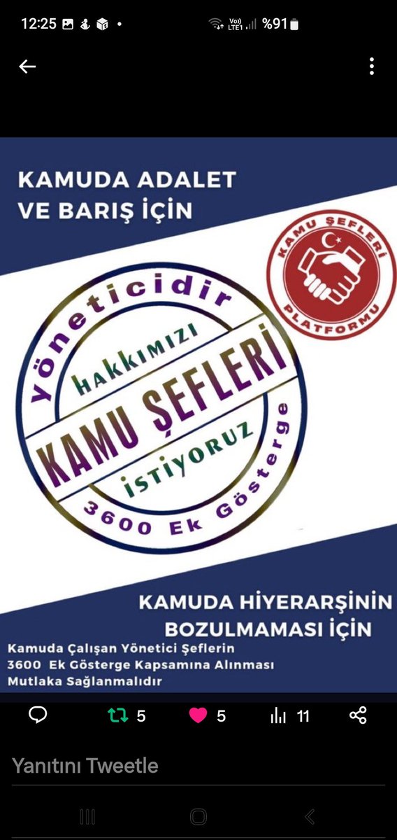 Bizler kamudaki #KamuŞefleri 3600 ek gösterge ye dahil edilmeyen tek yönetici kadro yuz desteğiniz ile amasız fakatsız gönüllerde taht kuran Reismizin Riyaseti ile  torba yasada şefl ek gösterge çözülür inşallah <a href="/RTErdogan/">Recep Tayyip Erdoğan</a> <a href="/Mustafa_Destici/">Mustafa Destici</a> <a href="/vedatbilgn/">Vedat Bilgin</a> <a href="/mustafaelitas/">Mustafa Elitaş</a>