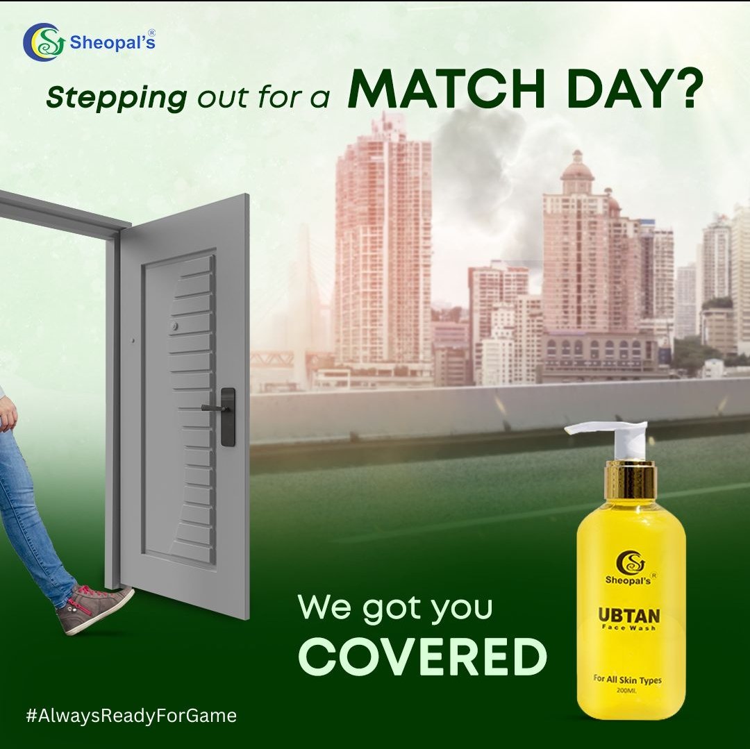 thesheopals's tweet photo. Get ready to experience the thrill and energy of #IPL with our #UbtanFaceWash which is designed to protect your skin from the sun & other harmful environmental factors.
#alwaysreadyforgame
#sheopals #facewash #IPL2023 #TATAIPL #SRHvRR #RoyalsFamily #RCBvMI #MumbaiIndians https://t.co/lp9fEq9GWm