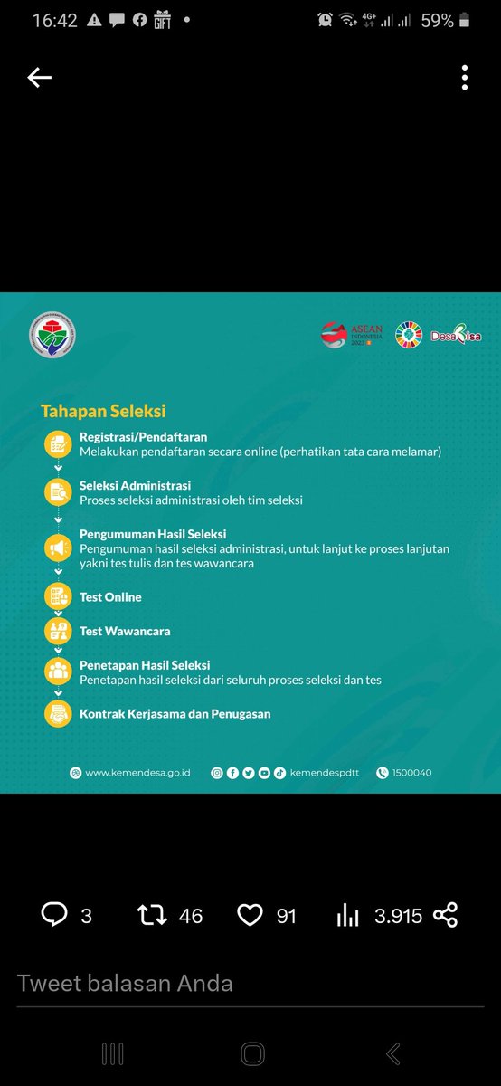 Muhammatarip2's tweet photo. @kemendespdtt https://t.co/1zogIFfmQo