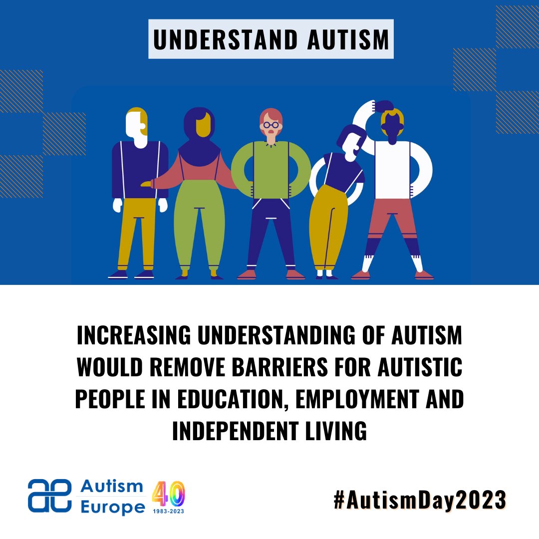 Increasing understanding of autism would contribute to removing barriers for autistic people in education, employment or independent living

IDEAL will:

👩‍💻🧑‍💻design educational/training methodologies and online content adapted to autistic people 

Thread👇