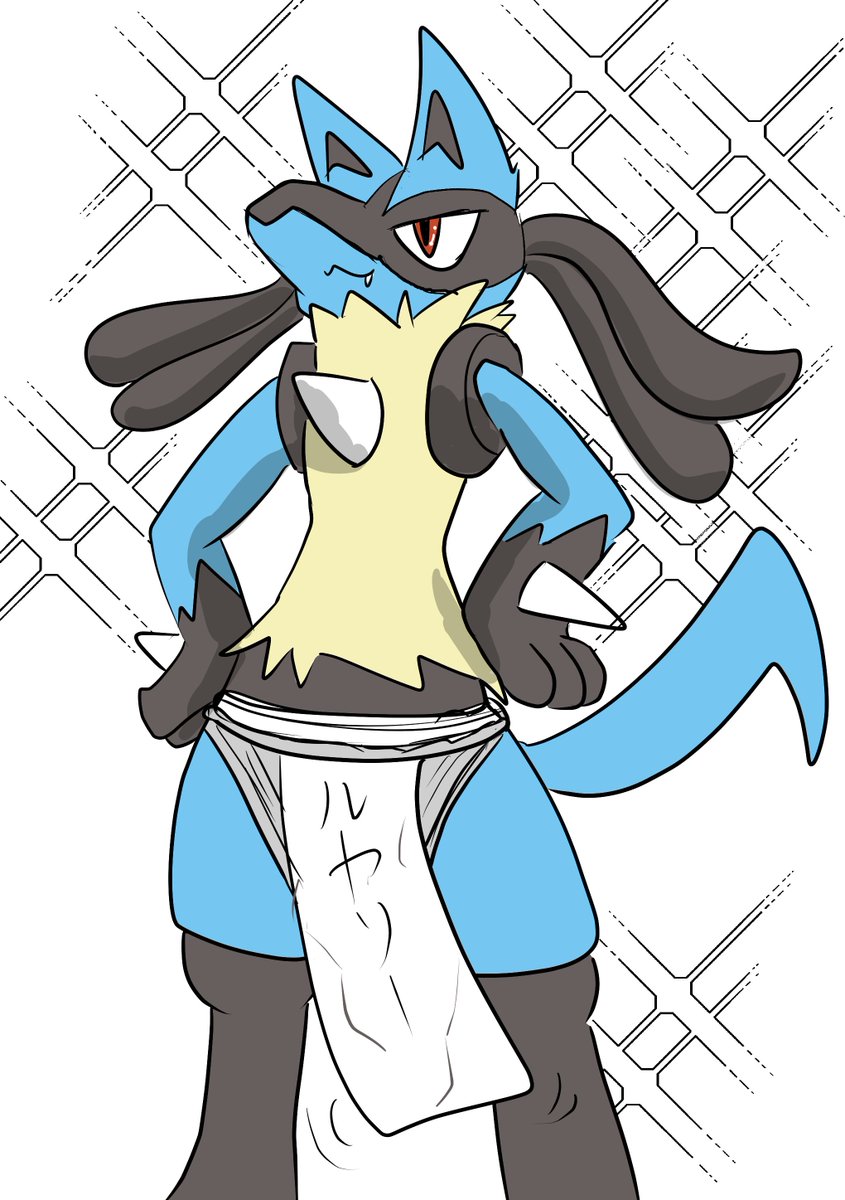 🧠KAIJUINU🧪 on X: by modifying a lucario sprite i've made a pokemon sprite of my fursona complete with shiny version! / X