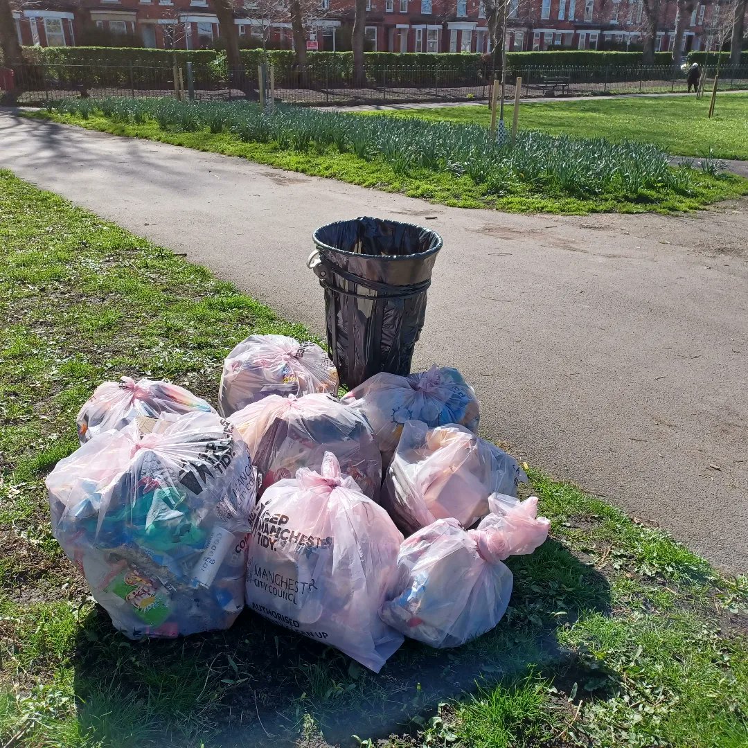 OldMoatPark's tweet photo. Lovely afternoon in the park for our monthly litter pick and clean up for our #McrSpringClean23 event, great to see the park being used by so many local people. The new wooden animal sculptures, funded by @SouthwayHousing, were looking good in the sunshine too. https://t.co/ANPUG4fpJ4