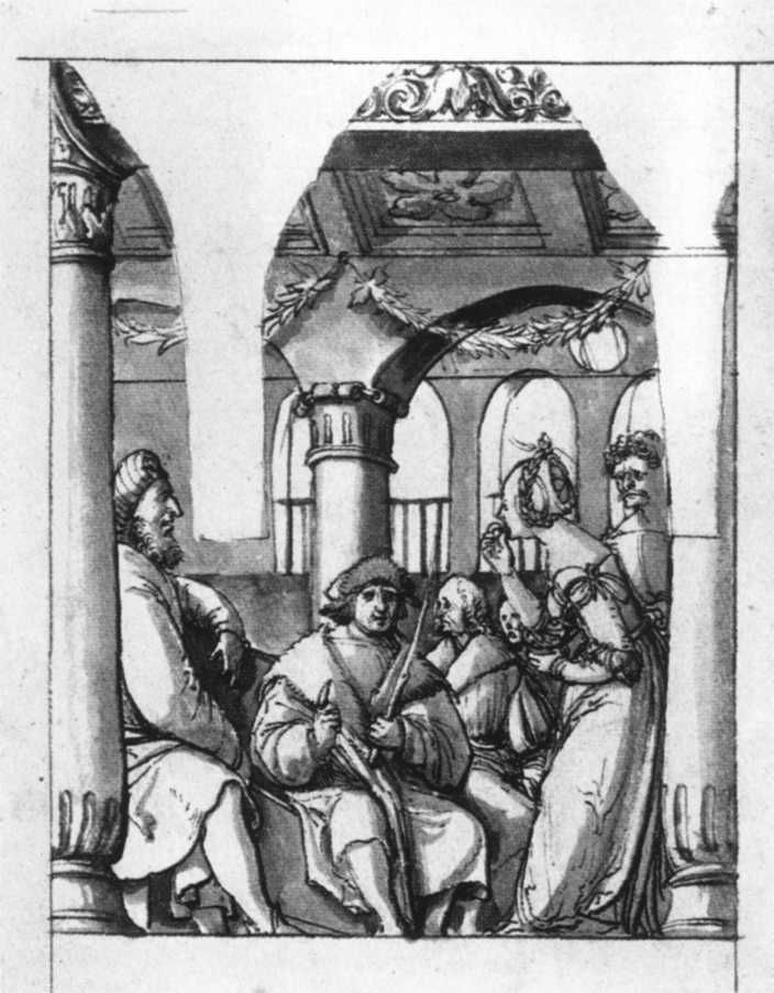 Leaena Before the Judges, 1518 #northernrenaissance #hansholbein wikiart.org/en/hans-holbei…