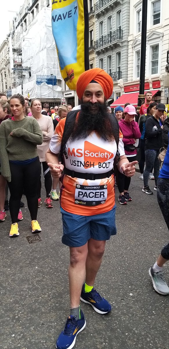 USingh_Bolt's tweet photo. Pacing 2:30 at @LLHalf today.
Official time of 2:29:02.

Pleased with that. Loved chatting to so many runners all the way round. Even saw a few familiar faces from the Midlands!

Running for @mssocietyuk 

#usinghbolt4602

https://t.co/4ZVP3OJS6I https://t.co/IzifR3Nbc3