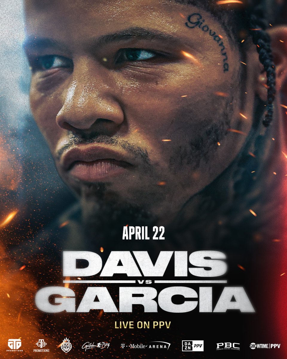 DAZNBoxing's tweet photo. Someone's 0️⃣ gotta go 😬

April 22. Don't miss it 🍿

Watch #DavisGarcia LIVE on PPV https://t.co/CcJcxE96i6