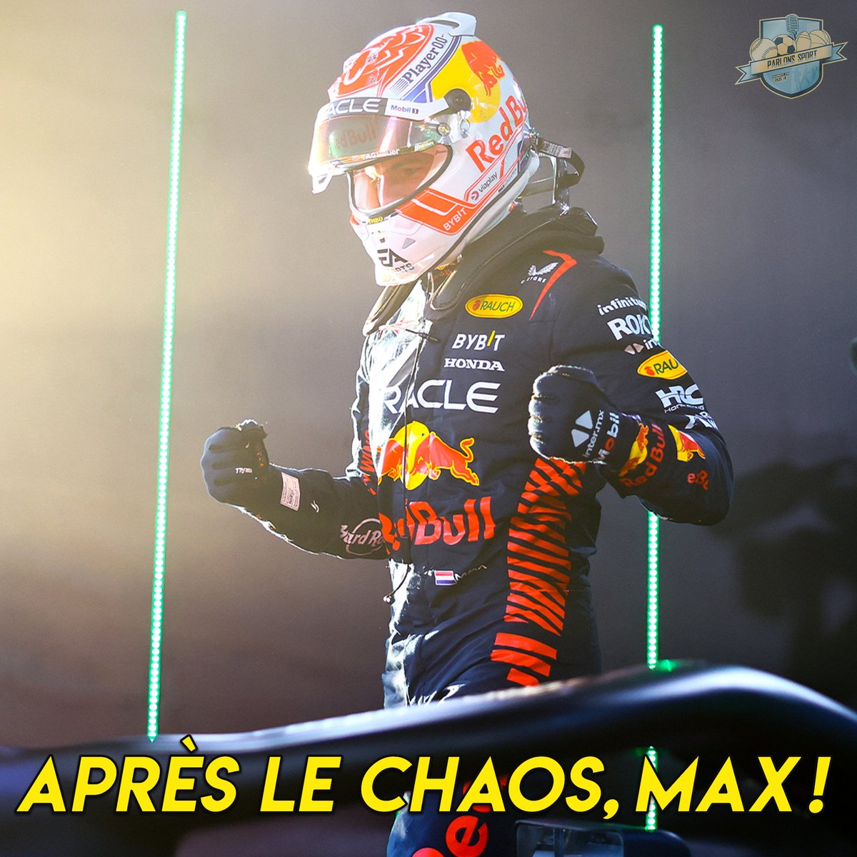 🚨[#Formula1] Verstappen s'impose à Melbourne ! Malgré une course chaotique et 3 drapeaux rouges, la Red Bull a survolé la course, et n'a pu être inquiétée que lors du départ 🏎️🇦🇺
🥇 Verstappen 🇳🇱 - Red Bull
🥈 Hamilton 🇬🇧 - Mercedes
🥉 Alonso 🇪🇸 - Aston Martin
#AusGP #F1