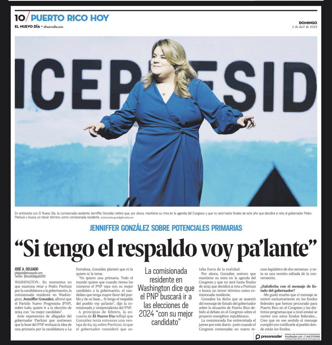 TeamJGO2024's tweet image. “No quiero primarias, porqué tengo el apoyo del pueblo y el pnp tiene que escoger el mejor candidato para las próximas elecciones. Estoy escuchando a la base del mi partido. El #PNP debe volver a sus raíces y ser esa herramienta de justicia social para todos” @Jenniffer 
#JGO