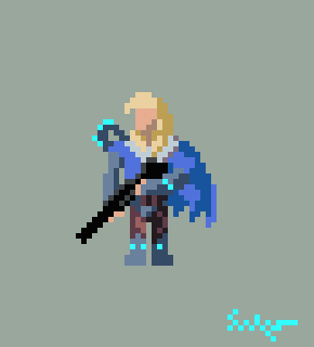 sn1qu3's tweet photo. Sova #ValorantArt in a few sizes, which do you like best?
#aseprite #pixelart https://t.co/cGLsX8G1ng