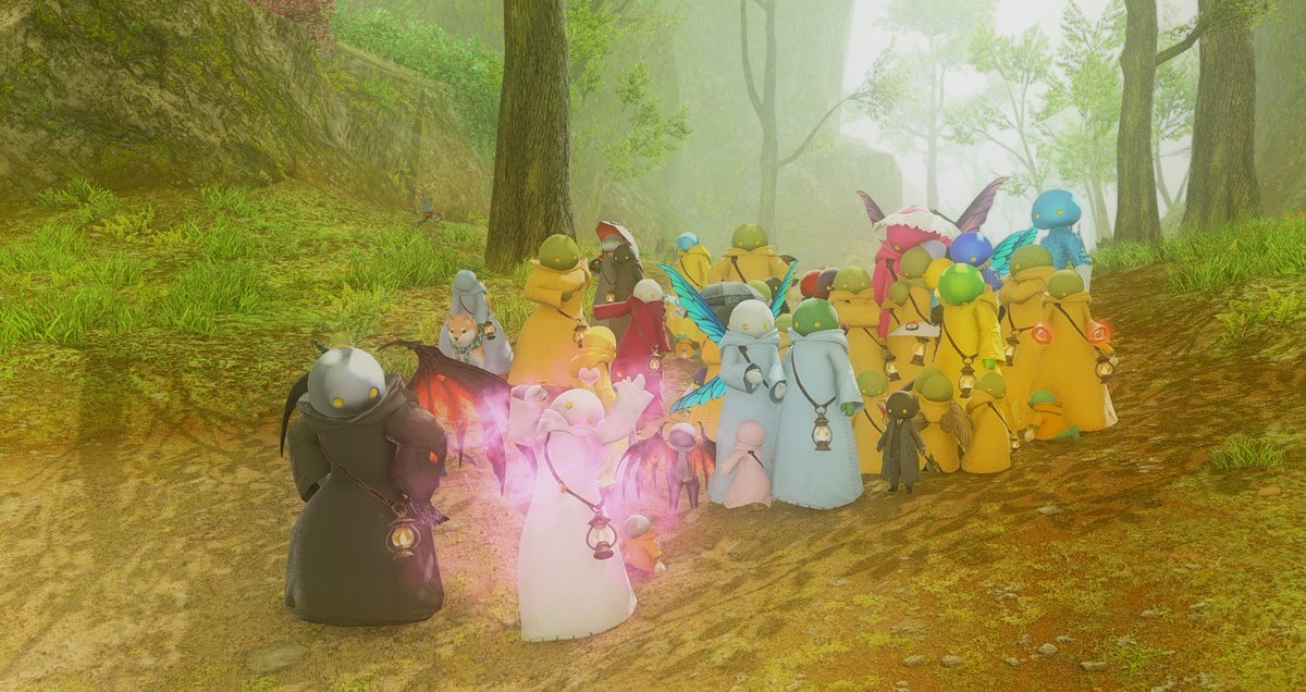 Lorewalking with <a href="/Namafel_/">Namafel Inc.</a> today! 
It was fun event, thank you 🔪
#FFXIV #TonberryWalk