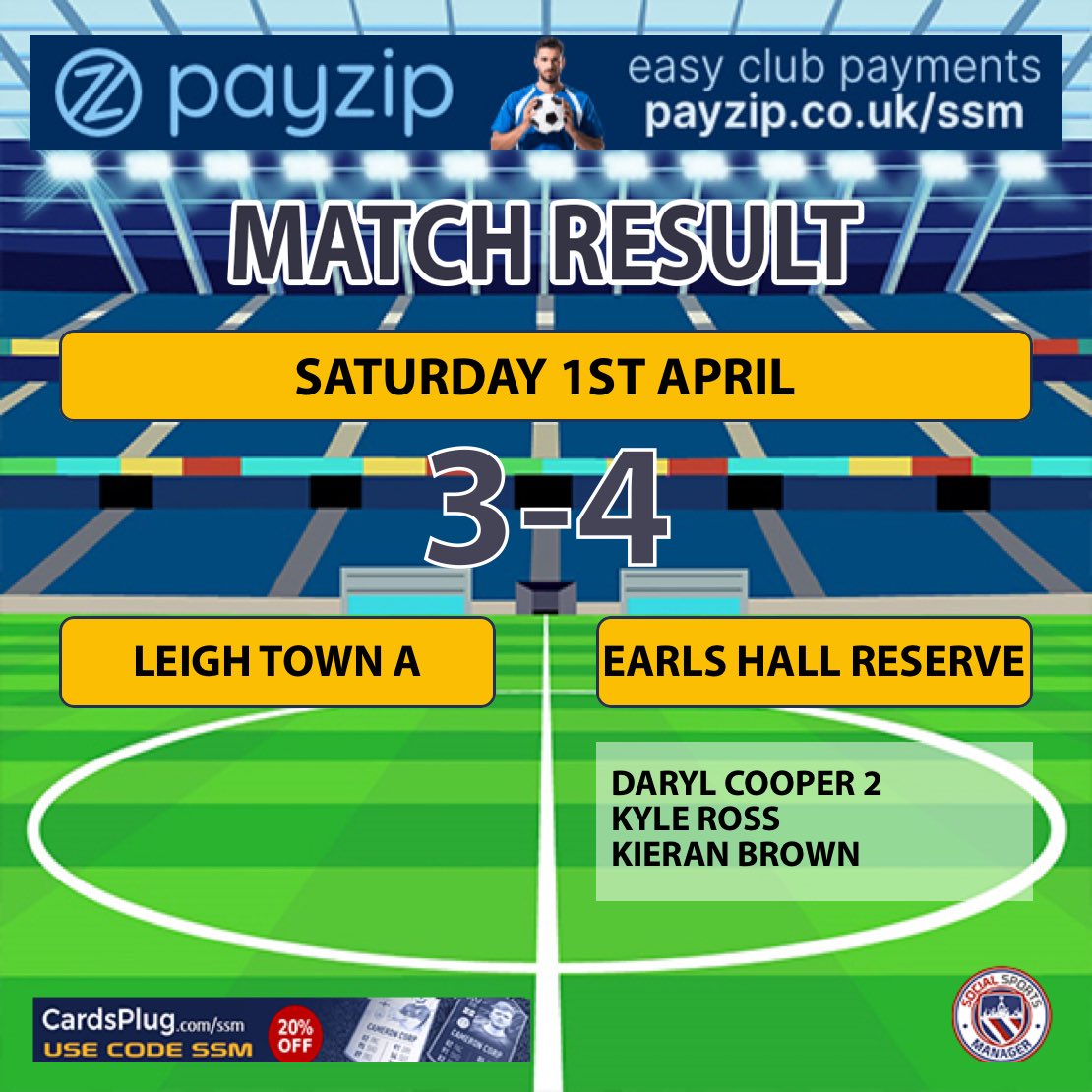 EarlsReserve's tweet photo. Wow what a game. After a average start and Leigh Town having the better start and two good stops from our keeper kept us 0-0. From there we kicked in first a good follow up from Daryl to put us 1-0 up. Then a delightful ball from KP was finished well by K at the back post 2-0. https://t.co/OCuh3KbfwL