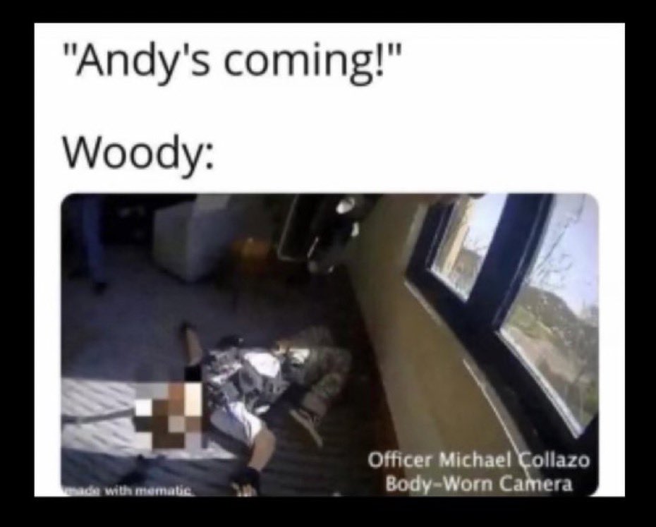 Tru_Juggalos's tweet photo. This is not mine but it's still fucking great.  @toystory #Nashville #nashvillebodycam #nashvillepolice https://t.co/SvRgO7SzfS