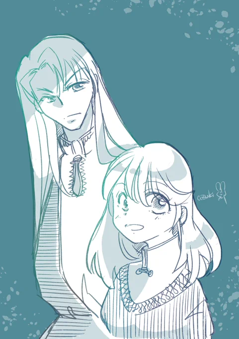 イザーク&ノリコ「彼方から」の話をしていたら無性に読みたくなったが手元にないので描いて少し解消する#彼方から 