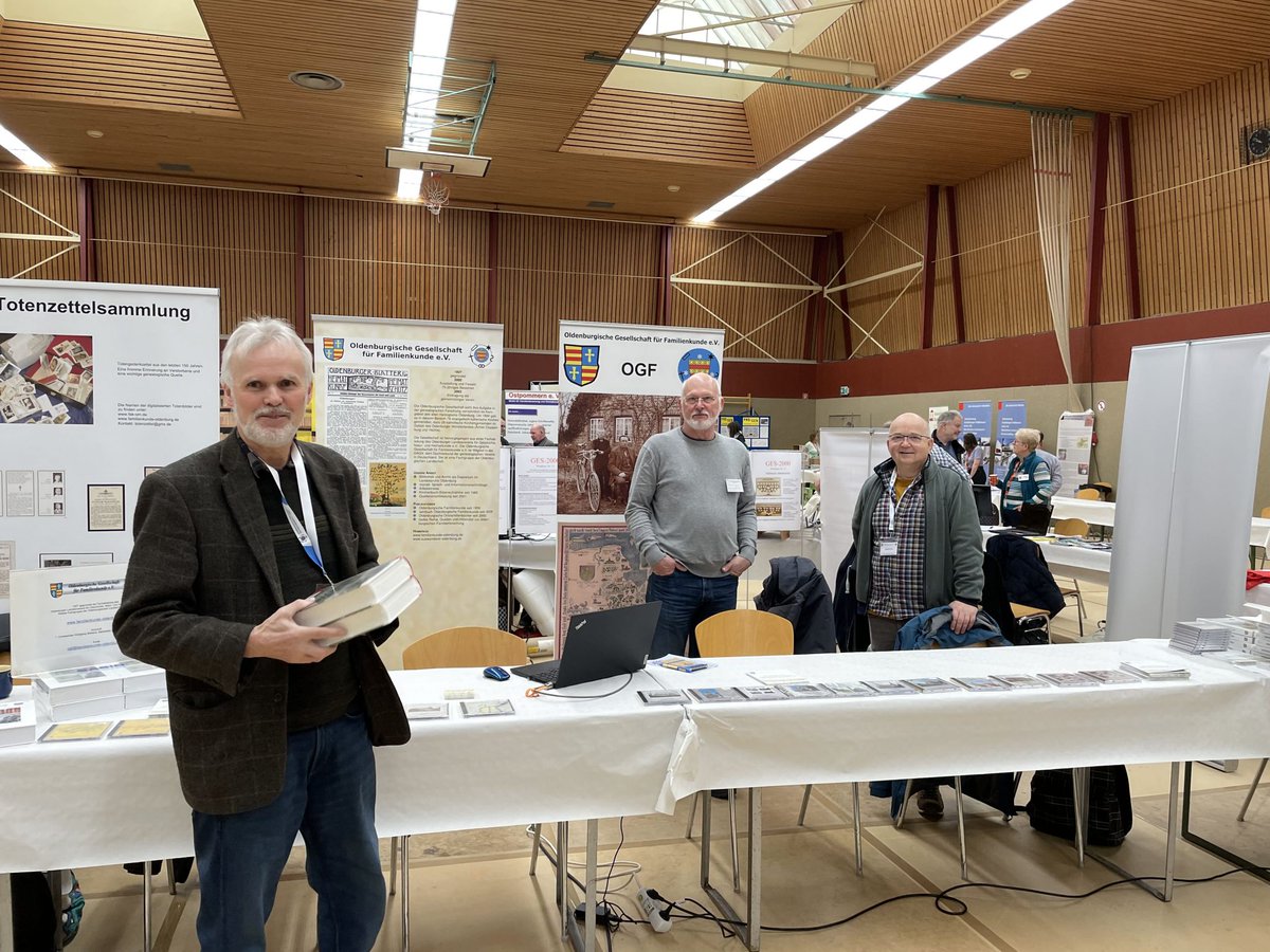 ogf_ahnen's tweet photo. Die Oldenburgische Gesellschaft für Familienkunde e.V. war beim 10. Westfälischer Genealogentag in Altenberge dabei

https://t.co/dAsHm9iUba #Genealogie #Ahnenforschung https://t.co/LaRfNogslY