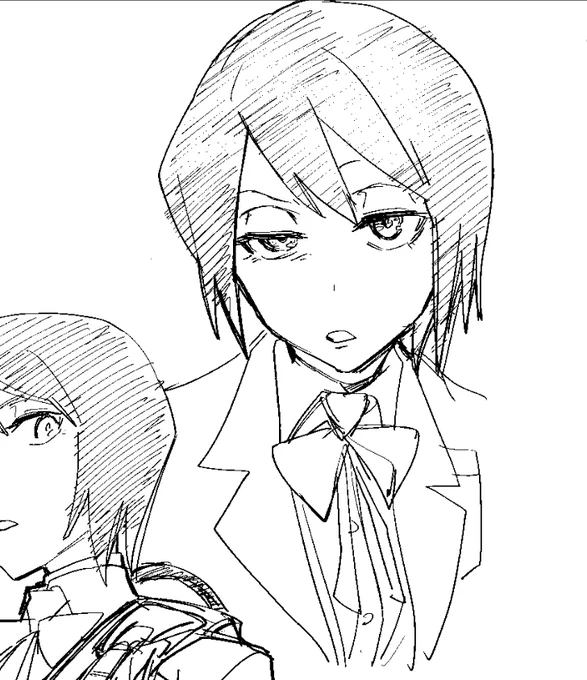 ラフで描いたこの顔が超えられん 