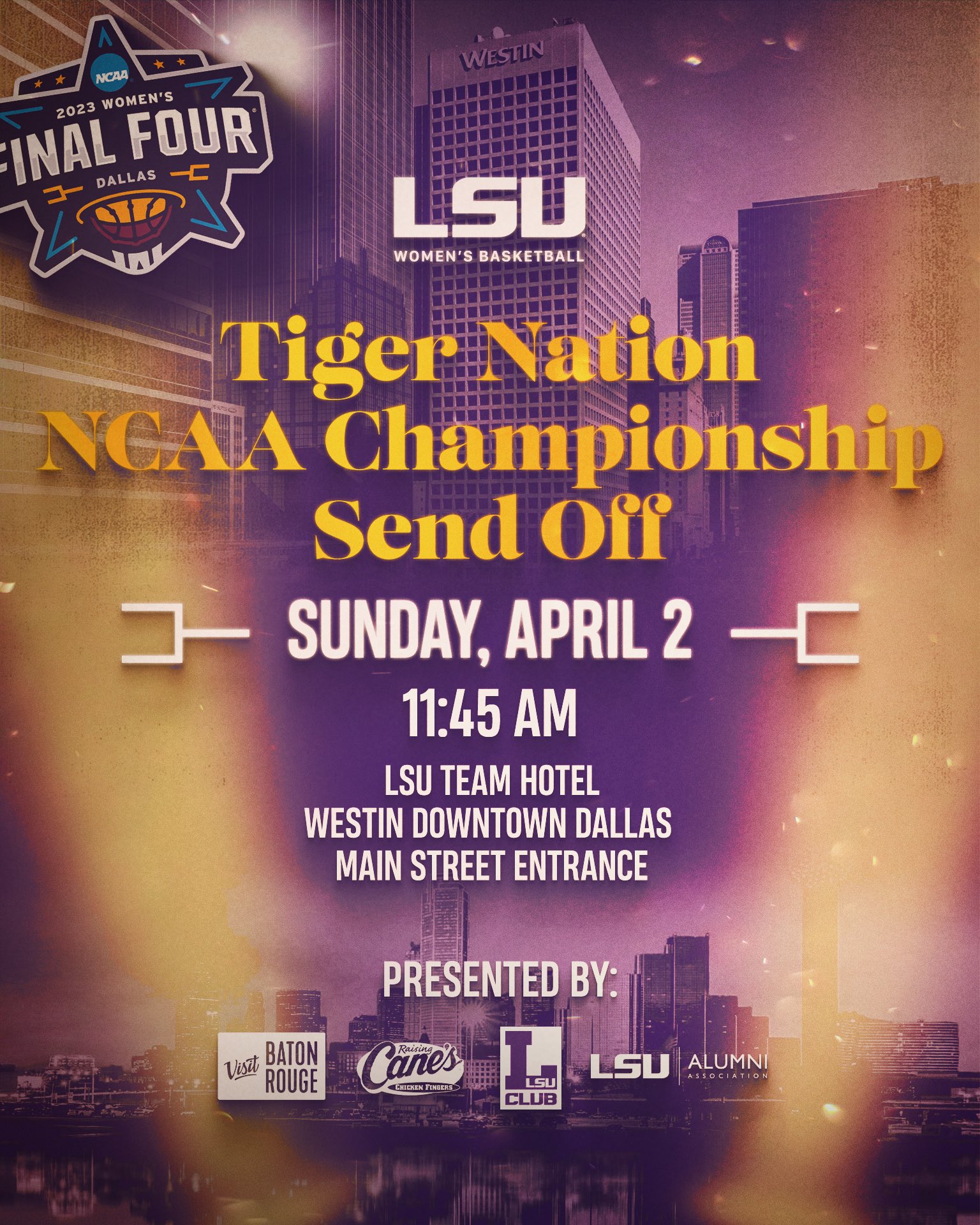  LSU Tigers National Champs 2023 Women's Basketball