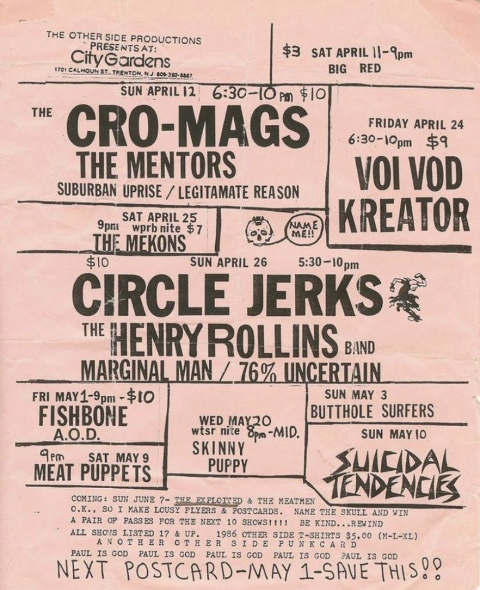 realcromags's tweet image. @thepunkrockmuseum got us feeling all nostalgic. CONGRATULATIONS! @fatmikedude we can’t wait to get out there 🔥🔥🔥🔥🔥
#punk #punkrock #thepunkrockmuseum #lasvegas #cromags #hardcoreflyers #punkflyers