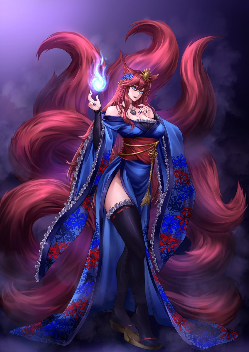 HimuraSenri's tweet photo. โง My my, welcome to my court~
I am the kitsune queen Himura Senri, and high priestess of the eldritch deity Azathoth. Bored of my home world, I entered this one in search of fun and chaos.
โด๏ธWon't you be my cultists?๐ฆ
Art Tag: #ArtsOfTails
๐Art: #SenLewds
PNG: @.Zephyrus212 https://t.co/VvyD7aPphx