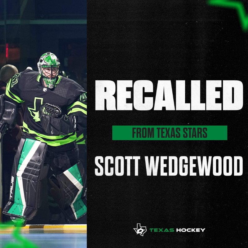 Stars recall Scott Wedgewood from Texas