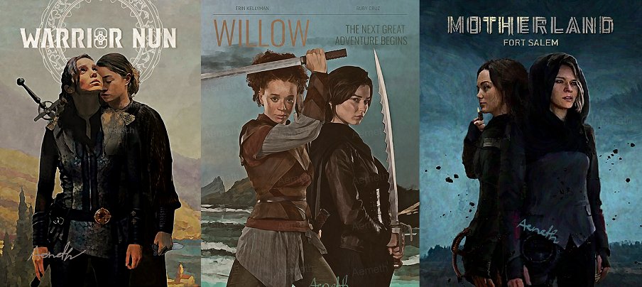aemeth2's tweet image. My holy trinity 🙏 #RepresentationMatters  !
#WarriorNun #Willow #MotherlandFortSalem