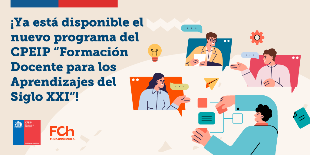 educarchile's tweet photo. 👩🏻‍🏫👨🏻‍🏫 Ya está disponible: “Formación Docente para los Aprendizajes del Siglo XXI”, talleres donde podrás identificar
enfoques didácticos para el aula, considerando diferentes niveles escolares y asignaturas. ¡Talleres en vivo!
Infórmate y postula en: https://t.co/GPm0ddJaem ⬅️ https://t.co/SHq3YyRJWg