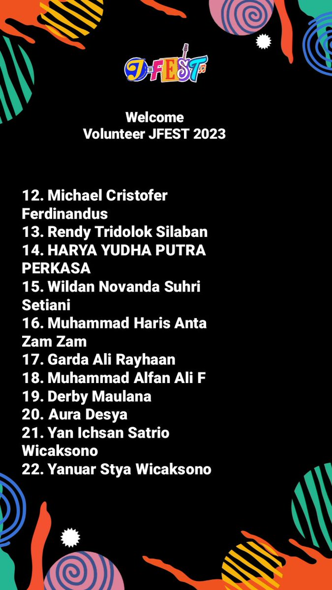 jemberfestival's tweet photo. Welcome Volunteer JFEST 2023 https://t.co/Z6VMuRWcnj