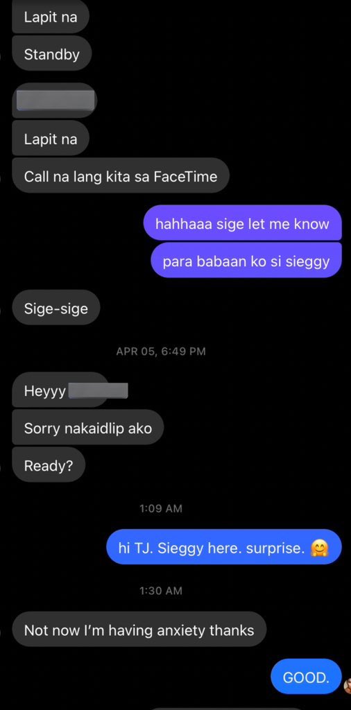 siegfredquain's tweet photo. Hahahaha triggered ako. Pota. Sarap mag tacsiyapo. Been there too. These are my “friends” and they knew we were together. https://t.co/0HPJ4RiL9Q