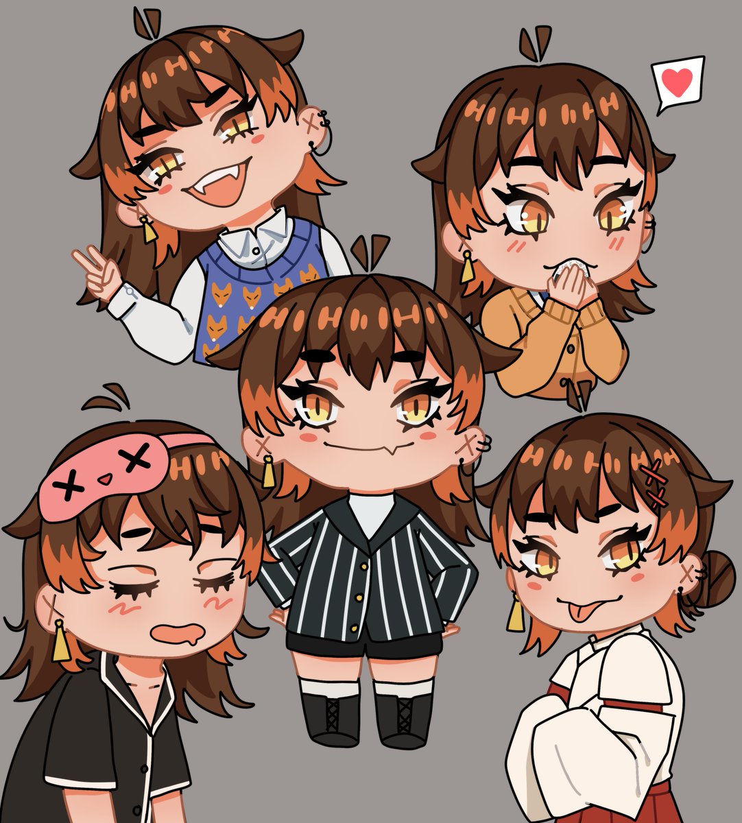 yuukokeke_'s tweet photo. Practicing my chibi's🦊#Oc #digitalart #chibi #art #xppen #chibiart https://t.co/fgJSCu8Nu0