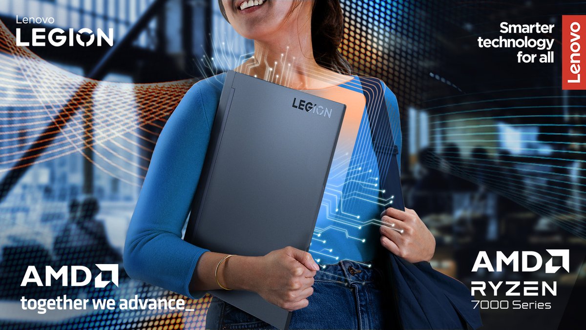 Smart in both style and function, the AI-powered Legion Slim 5 @AMDGaming gaming laptop boasts a sleek recycled aluminium and organic polymer design, which comes in 2 stunning colours to suit every style.