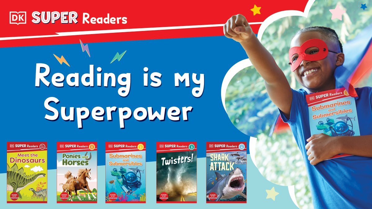 Enter the wonderful world of nonfiction and help your class become reading heroes! ⚡️

DK Super Readers is an evolution of the ever popular DK Readers series, which has sold over 600,000 copies. learning.dk.com/us/dk-super-re…