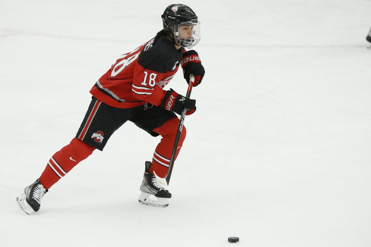 OhioStateWHKY's tweet photo. And for the second year in a row, @_sophiejaques has been named the 2022-23 @USCHO Player of the Year 👏

#GoBucks https://t.co/S0SOEpKxrK