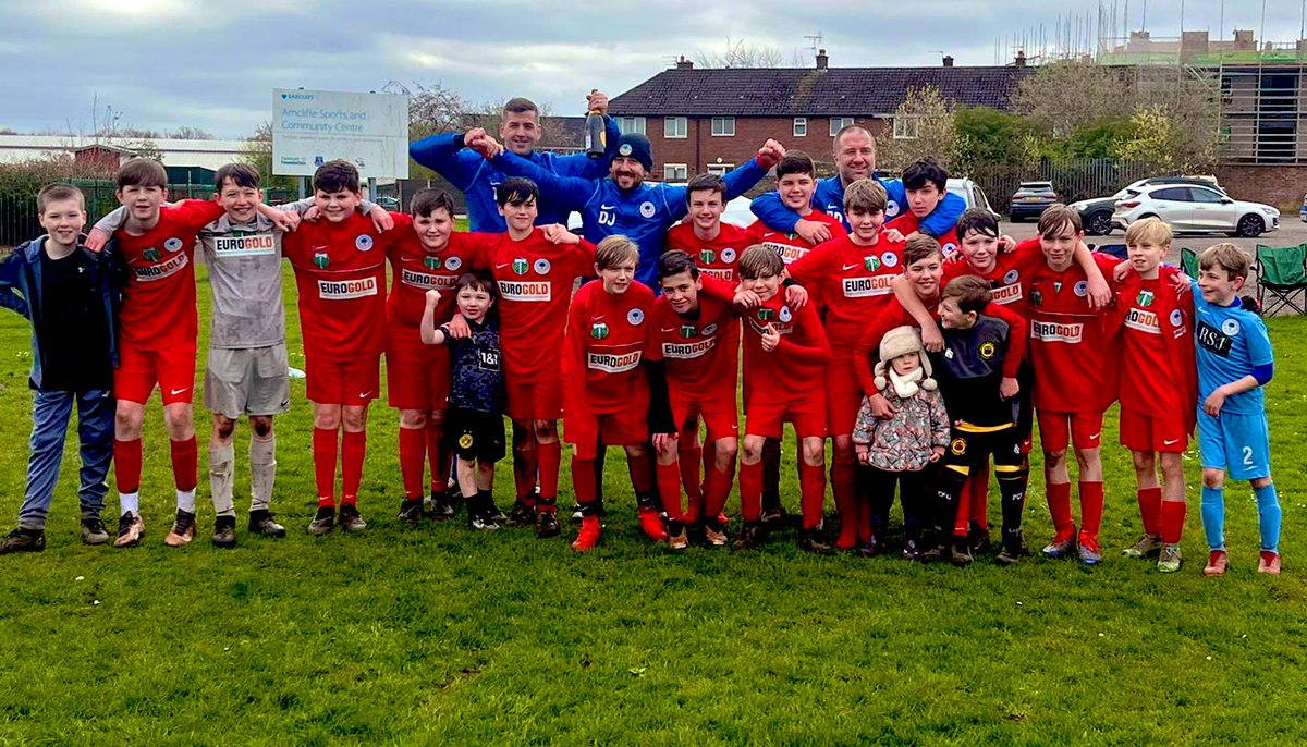 So proud of this team! Hard work from the players, coaches and parents over a competitive season! Thanks to so many teams for their support also <a href="/WooltonJuniorFC/">MSB Woolton FC</a>  and <a href="/SoccerCoachDeb/">Coach Deb</a> for their help and guidance along the way getting here to now say ‘We are Champions’. 🏆 UTT