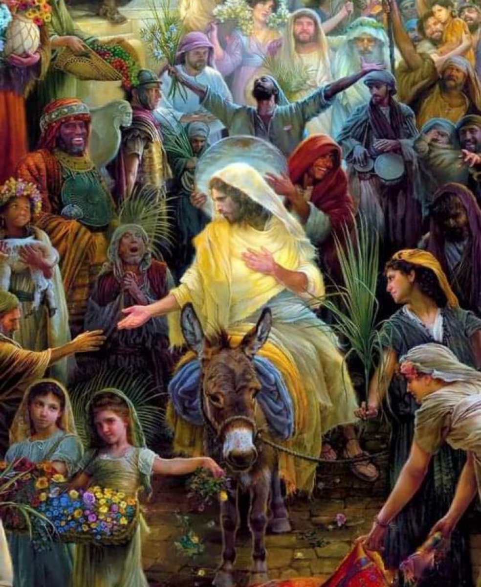 Blessed is he who comes in the name of the Lord! Blessed is the kingdom of our father David that is to come! Hosanna in the highest!” (Mk 11:9-10)

#PalmSunday2023