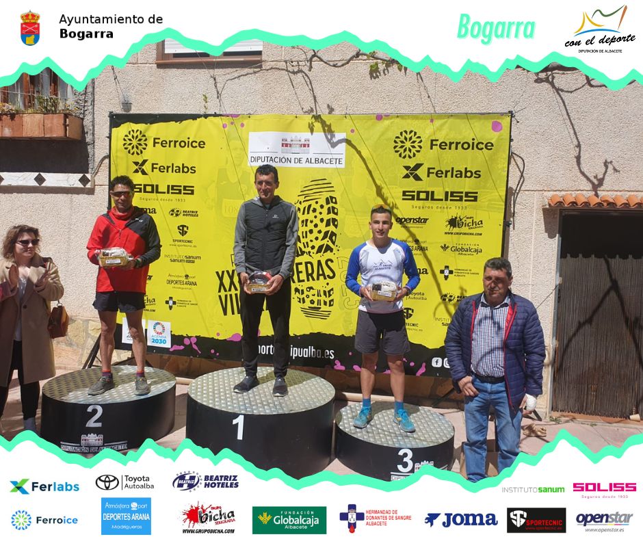 DipualbaDeporte's tweet photo. 🚩 #Trail | La #CopaTrail de #Bogarra fue para Miguel Ángel Heras y Virginia Pérez Mesonero, una exigente carrera por montaña de 35 kilómetros de distancia, casi todo por sendas, y 1.660 metros de desnivel positivo acumulado.
#atletaspopulares #CarrerasPopulares #Albacete https://t.co/1xP0TBcVg9