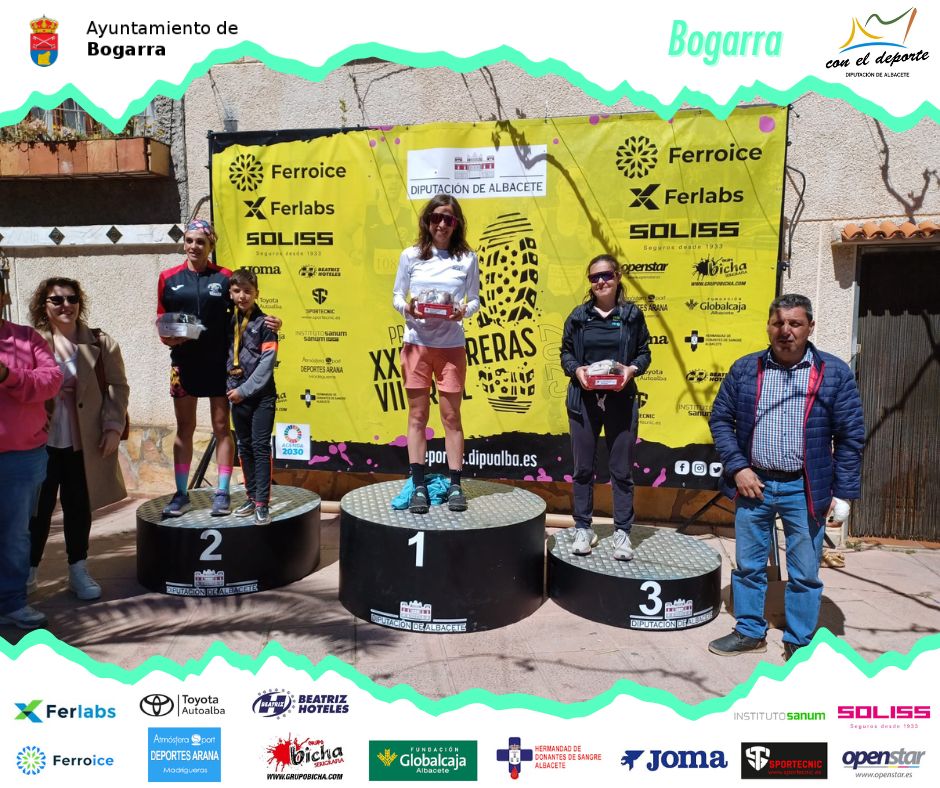 DipualbaDeporte's tweet photo. 🚩 #Trail | La #CopaTrail de #Bogarra fue para Miguel Ángel Heras y Virginia Pérez Mesonero, una exigente carrera por montaña de 35 kilómetros de distancia, casi todo por sendas, y 1.660 metros de desnivel positivo acumulado.
#atletaspopulares #CarrerasPopulares #Albacete https://t.co/1xP0TBcVg9