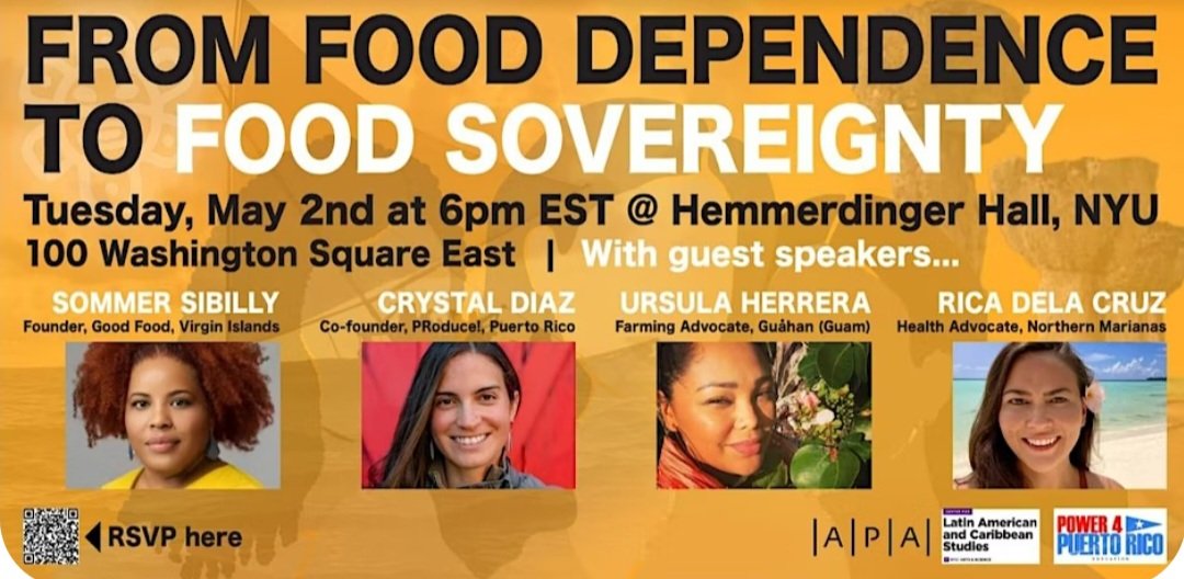 Pwr4PuertoRico's tweet photo. Roll call Caribbean & Pacific Islands diasporas and allies! Join this special event on May 2nd at NYU.
✅️RSVP today!
https://t.co/eOAGk6oPXC
#AmericanSamoa
#CNMI
#Guåhan
#PuertoRoco
#USVI https://t.co/Ghus5zOI9x