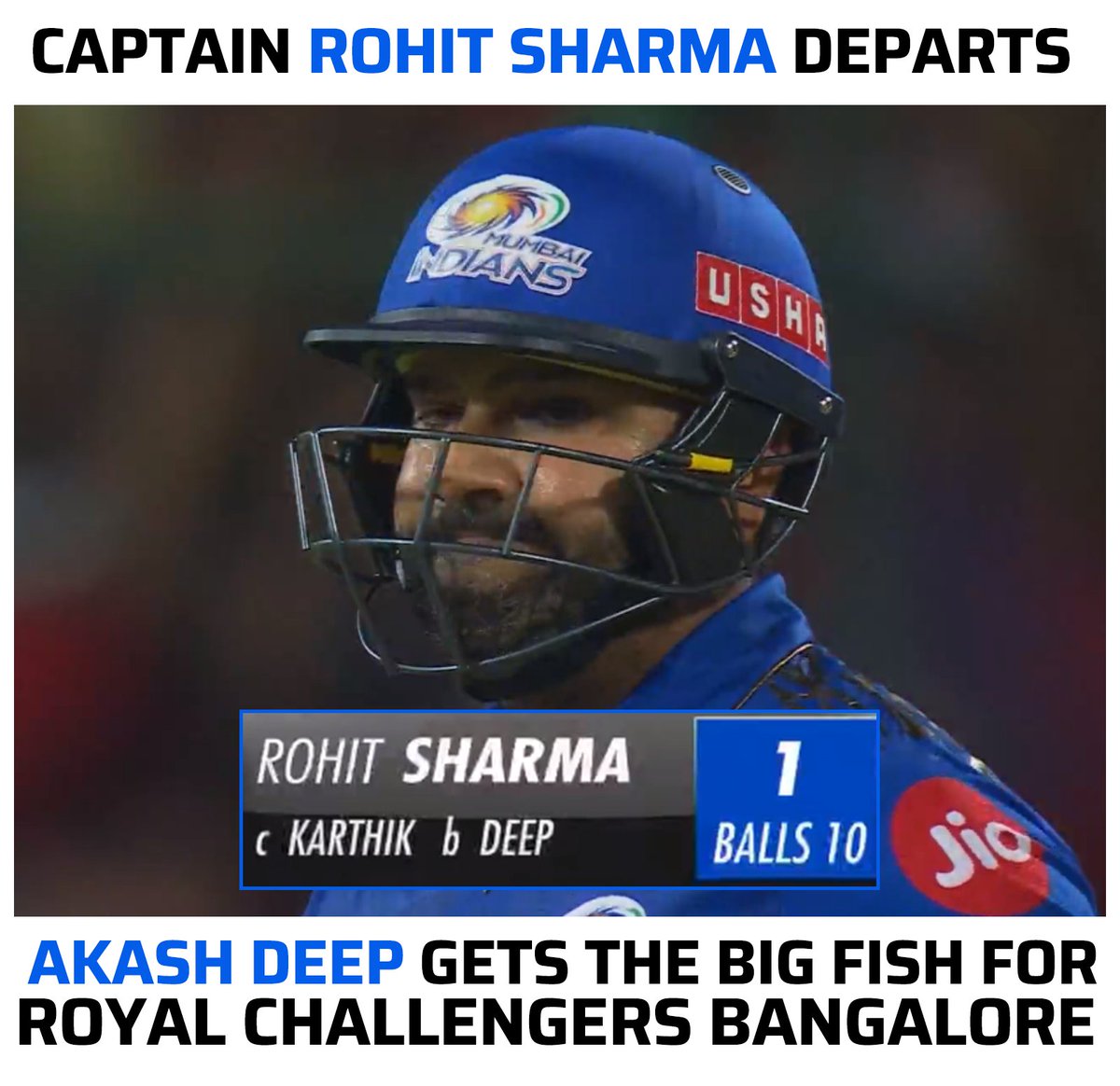 आज उन युवाओं का दिल टूटा है,जिनका #dream11 पर कप्तान #RohitSharma था