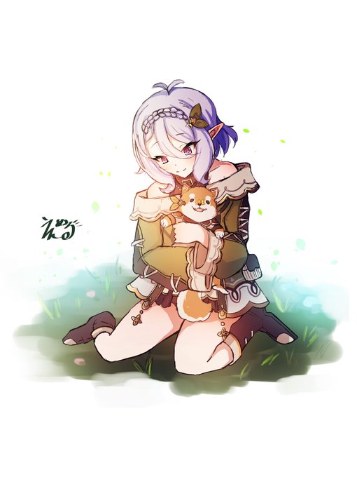 忙しくてまだ引いてないストーリー見てないけど、「描」してしまうのが絵描きというもの。はぁー、くんかくんか #プリコネR  #コッコロ 