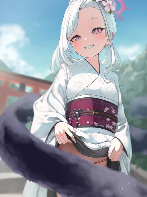 #ブルアカ #ムツキ  くふふ 今週もがんばったらご褒美あげよっかな～? 