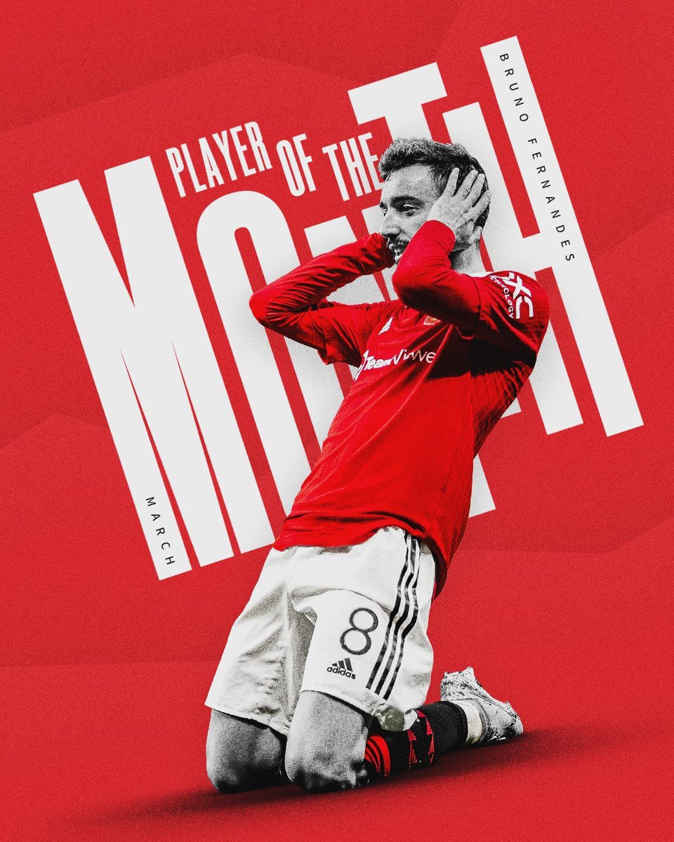Congratulations Bruno Fernandes
For Manchester United March Player of the Month. 

#MUFC #MANUTD #MANCHESTERUNITED