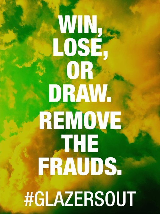 SushManutd0998's tweet photo. We Win🎖️
We Lose ❌
We Draw🤝
But We Will Never Forget 🤨
We Don't Want You Glazers🚫☢️
This Is Our War🪖, Not Anyone Else's!
Push Them Out Of Our Home😠👊
Retweet 🔄This To Every Red Devil👹
#GlazersOut ❌ #NoToElliott ❌
#GlazersFullSaleOnly ❌
#MUFC 🔴 #ManchesterUnited 🇾🇪 https://t.co/x7BBpBavob
