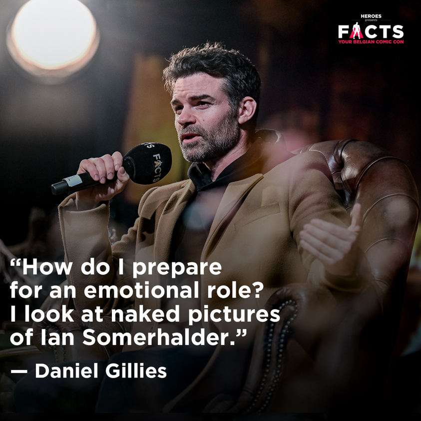 FACTSConvention's tweet photo. 👀 Just wondering if @iansomerhalder knows this about @danieljgillies.😂
Q&amp;A #FACTSconvention2023

🎫 Tickets are still available at https://t.co/OpQNTAcQY7
📸 Photoshoot tickets: https://t.co/Dyon6pKula
✍️ Autograph &amp; Selfie info: https://t.co/QQke2HZdRW

#TheVampireDiaries https://t.co/fC41Gn2yTi