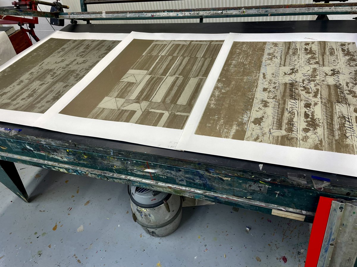 In progress…. Printing #largescale #screenprints for #experimental #installation #Project <a href="/victoriabaths/">Victoria Baths</a> #manchester for their #springfest event on April 15th as part of <a href="/AA2Aproject/">AA2A - Artist Residencies</a> at #uclan